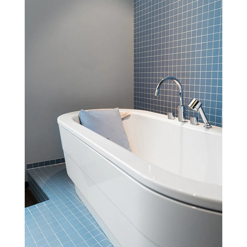 Rückenkissen Slim in Blau – elegantes Badewannenkissen für entspannten Liegekomfort